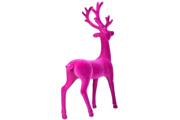 Werner Voß Stolzer Hirsch Magenta mit Geweih Dekofigur