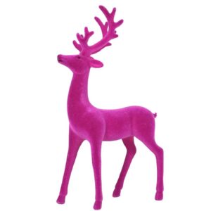 Werner Voß Stolzer Hirsch Magenta mit Geweih Dekofigur