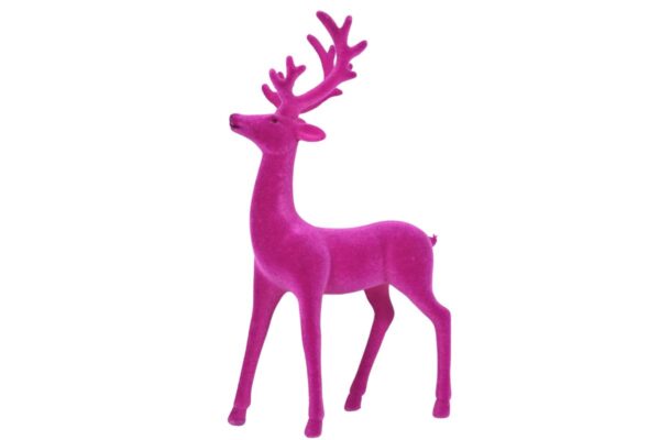 Werner Voß Stolzer Hirsch Magenta mit Geweih Dekofigur