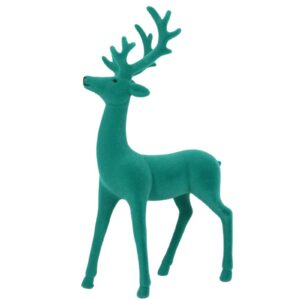 Werner Voß Stolzer Hirsch Türkis Grün mit Geweih Dekofigur 