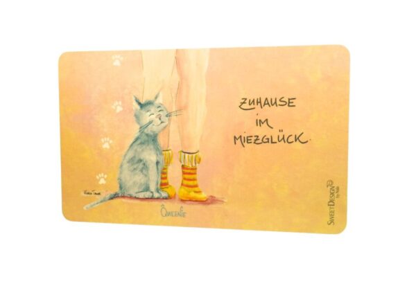 Frühstücksbrettchen SweetDesign by Nala "Zuhause Im Miezglück" Karin Tauer