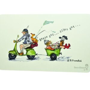 Frühstücksbrettchen SweetDesign by Nala "Rente gut...Alles gut.." B. Freundlieb