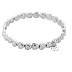 Biba Armband Metall Petit Herzchen Silberfarbig 8mm Biba Anhänger Silber