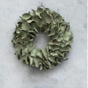 Couronne Deko Kranz Naturkranz Palm Petal Wreath Laurel Green 25cm∅ Handarbeit