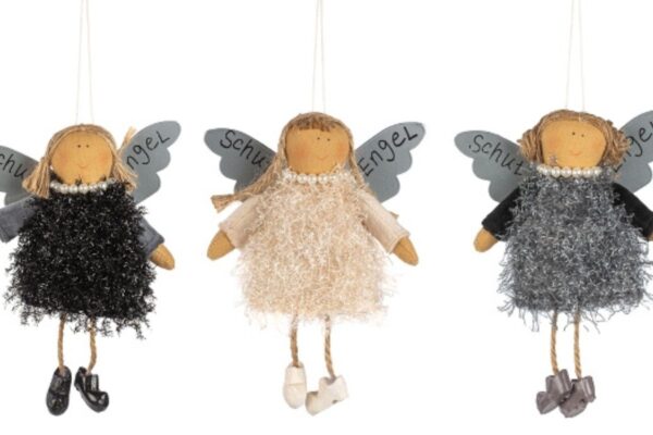 Baden Schutzengel Aufhänger Deko Engel Glitterkleidchen