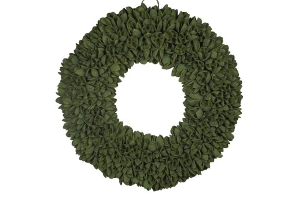 Couronne Dekokranz Naturkranz Handarbeit Bakuli Wreath Laurel Green Wash 30 cm ∅