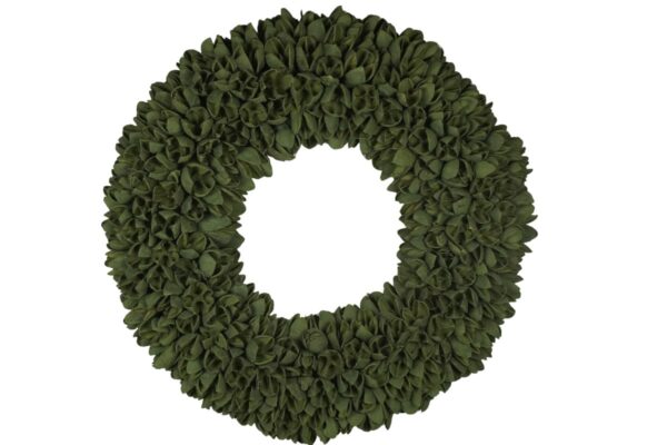 Couronne Dekokranz Naturkranz Handarbeit Bakuli Wreath Laurel Green Wash 30 cm ∅