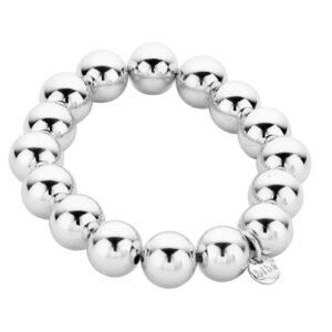 Biba Armband Polymer Perlen Silber 12mm Ø Biba Anhänger Silber