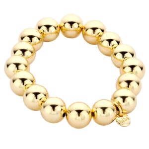 Biba Armband Polymer Perlen Gold 14mm Ø Biba Anhänger Gold