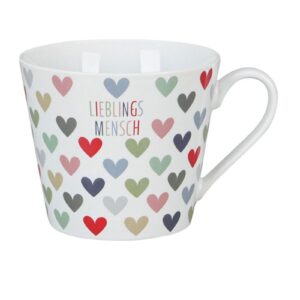 Krasilnikoff Henkeltasse Kaffeetasse Sprüchetasse "Lieblings Mensch"