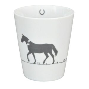 Krasilnikoff Kaffeebecher Sprüche Tasse Mug Cup "Horse"