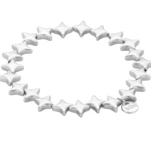 Biba Armband "Sternchen" Matt Silber Anhänger Matt Silber