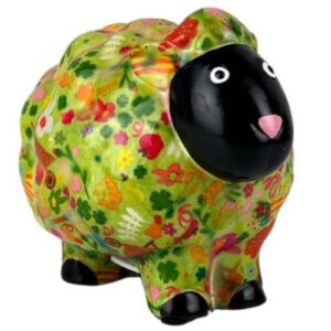 Pomme Pidou Spardose Money Bank Schaf Plüsch Green Garden