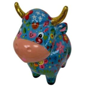 Pomme Pidou Spardose Money Bank Kuh Maggie Sunny Blue