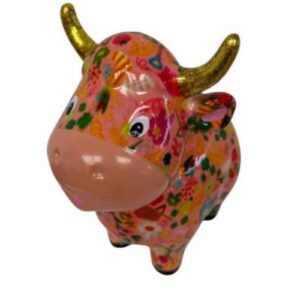 Pomme Pidou Spardose Money Bank Kuh Maggie Flower Rose