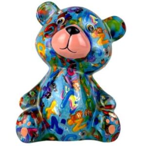 Pomme Pidou Spardose Spartier Money Bank Bär Toto Alpha Blue Gr. N