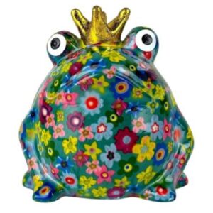 Pomme Pidou Spardose Spartier Money Bank Frosch Freddy Funky Flower Gr. N