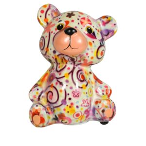 Pomme Pidou Spardose Spartier Money Bank Bär Toto White Star Gr. S