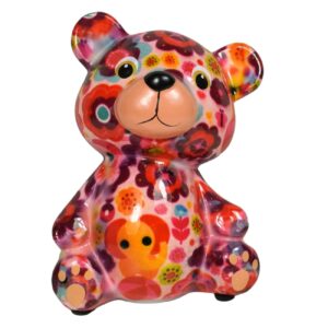 Pomme Pidou Spardose Spartier Money Bank Bär Toto Rosa Herz Gr. S