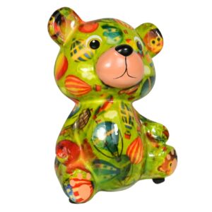 Pomme Pidou Spardose Spartier Money Bank Bär Toto Green Gr. S