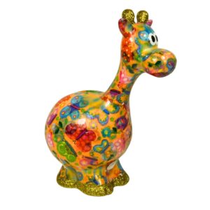 Pomme Pidou Spardose Spartier Money Bank Giraffe Lola Butterfly Apricot