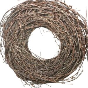 Deko Naturkranz Reisigkranz Wandkranz Tischkranz Dunkelbraun 30cm ∅