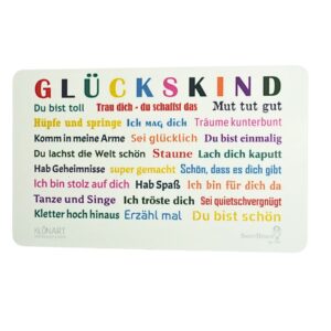 Frühstücksbrettchen SweetDesign by Nala "Glückskind du bist toll" Klönert Kartenkunst & Mehr