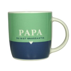 Grafik Werkstatt Henkelbecher Kaffeebecher Sprüchetasse Papa Du Bist Grossartig