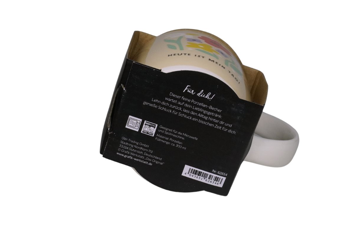 Grafik Werkstatt Henkelbecher Kaffeebecher Sprüche Tasse Heute Ist Mein Tag!