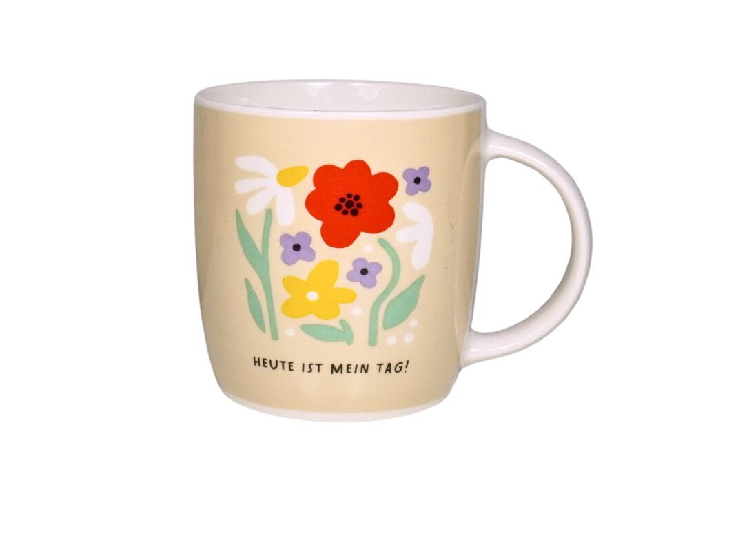 Grafik Werkstatt Henkelbecher Kaffeebecher Sprüche Tasse Heute Ist Mein Tag!