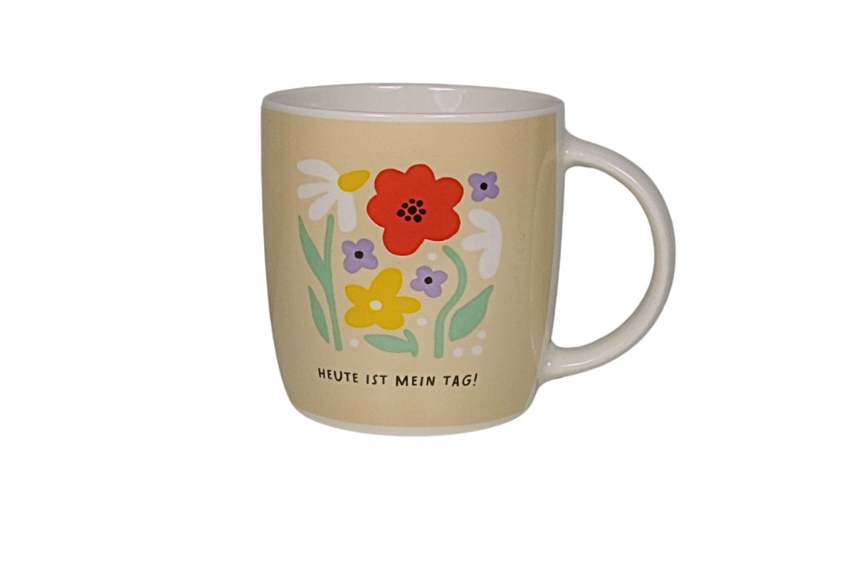 Grafik Werkstatt Henkelbecher Kaffeebecher Sprüche Tasse Heute Ist Mein Tag!