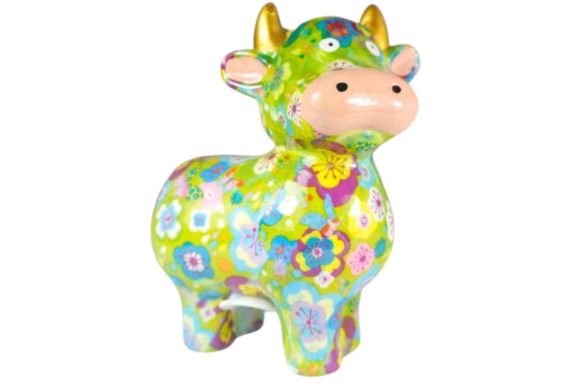 Pomme Pidou Spardose Money Bank Kuh Maggie Garden Green