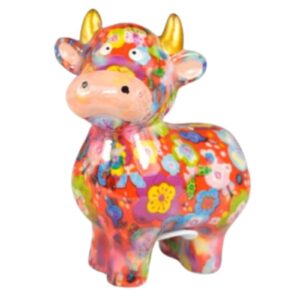 Pomme Pidou Spardose Money Bank Kuh Maggie Flower Rose