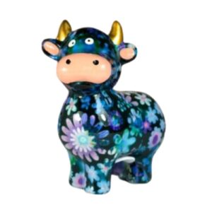 Pomme Pidou Spardose Money Bank Kuh Maggie Sunny Blue