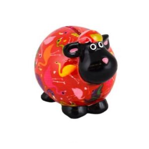 Pomme Pidou Spardose Spartier Money Bank Schaf Giselle Flamingo Design S
