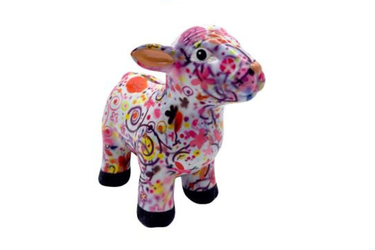 Pomme Pidou Spardose Spartier Money Bank Schaf Farm White Design S