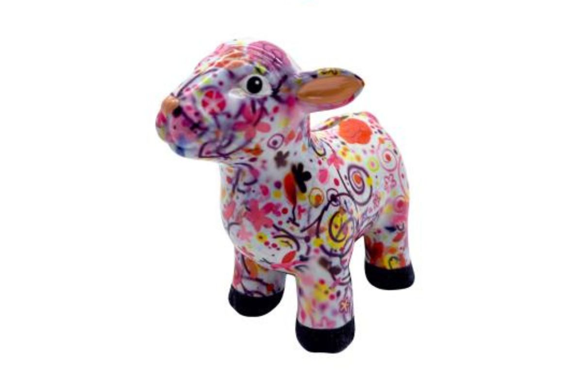 Pomme Pidou Spardose Spartier Money Bank Schaf Farm White Design S