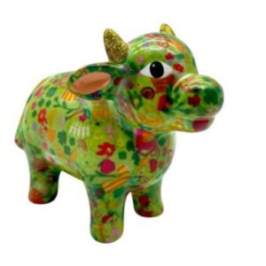 Pomme Pidou Spardose Spartier Money Bank Kuh Farm Green Design S