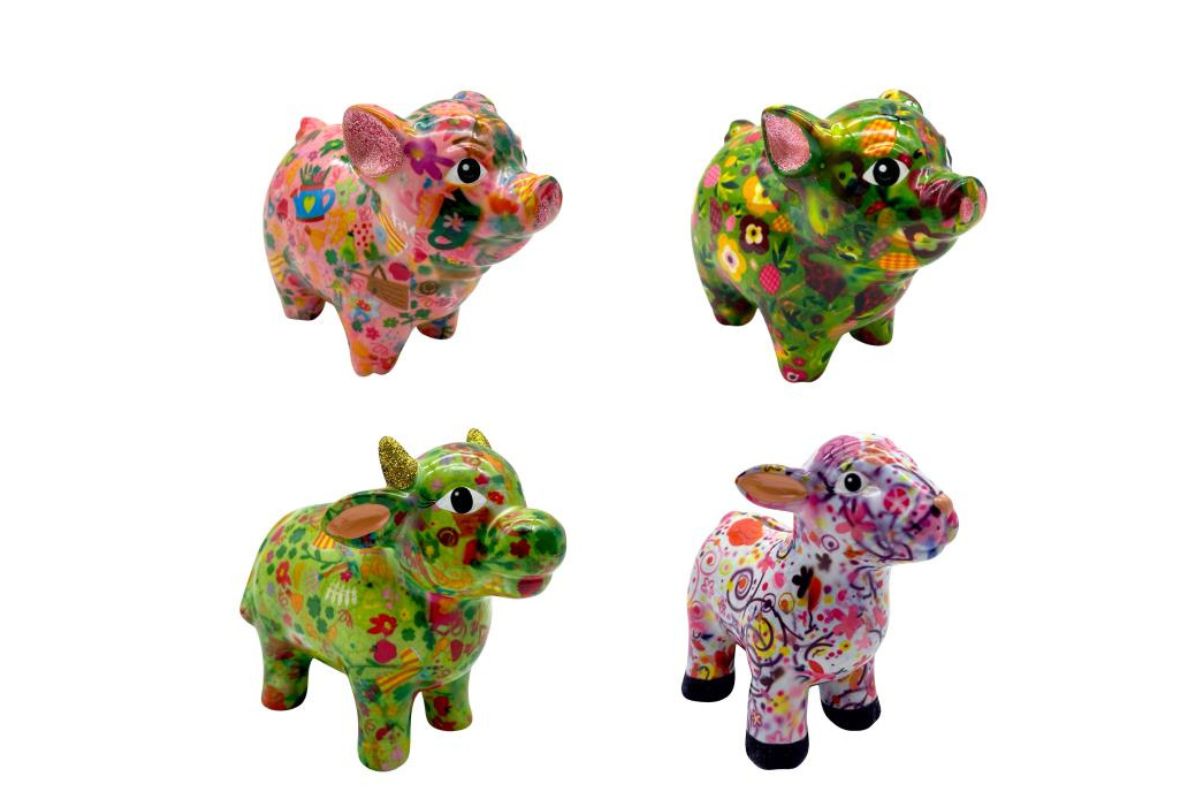 Pomme Pidou Spardose Spartier Money Bank Farm Design S