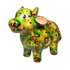 Pomme Pidou Spardose Spartier Money Bank Kuh Farm Green Design S