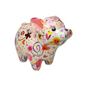 Pomme Pidou Spardose Spartier Money Bank Schwein Farm White Design S
