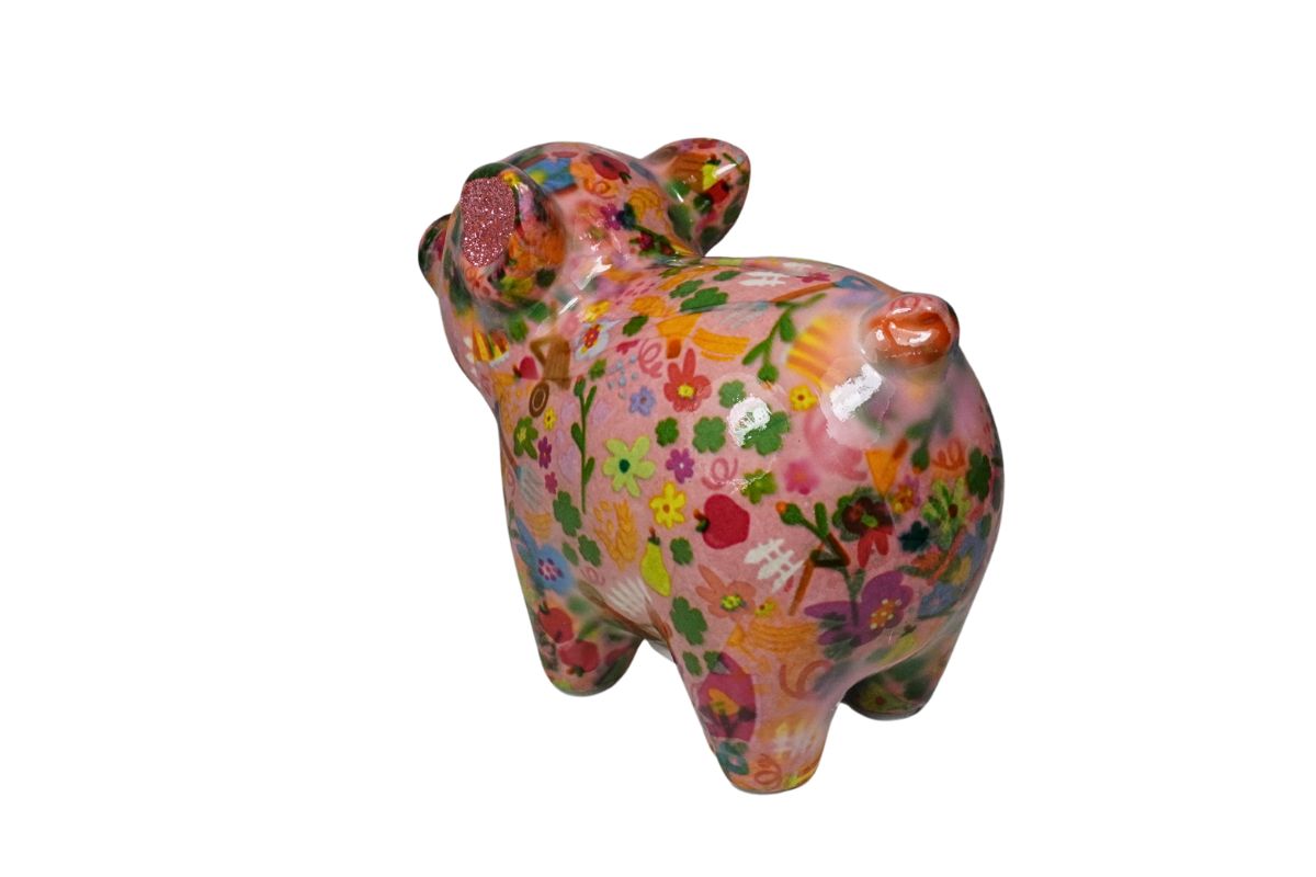 Pomme Pidou Spardose Spartier Money Bank Schwein Farm Rosa Design S