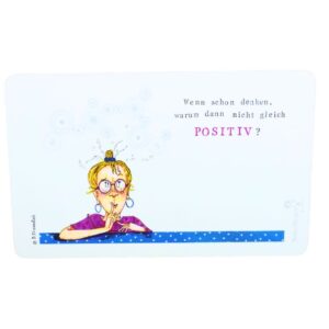 Frühstücksbrettchen SweetDesign by Nala "Wenn schon denken, warum dann nicht gleich POSITIV?"