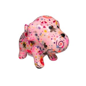 Pomme Pidou Spardose Spartier Money Bank Hund Bruno Rosa Design S