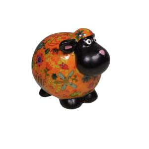 Pomme Pidou Spardose Spartier Money Bank Schaf Giselle Orange Design S