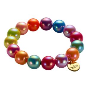 Biba Armband Polymer Perlen 14mm Ø Ice Bonbon Biba Anhänger Gold
