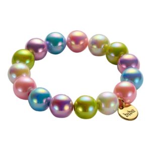 Biba Armband Polymer Perlen 14mm Ø Pastelli Biba Anhänger Gold