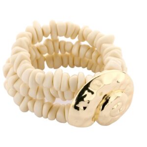 Biba Armband Resin Perlen 15mm Ø Muschel 45mm Summer Time