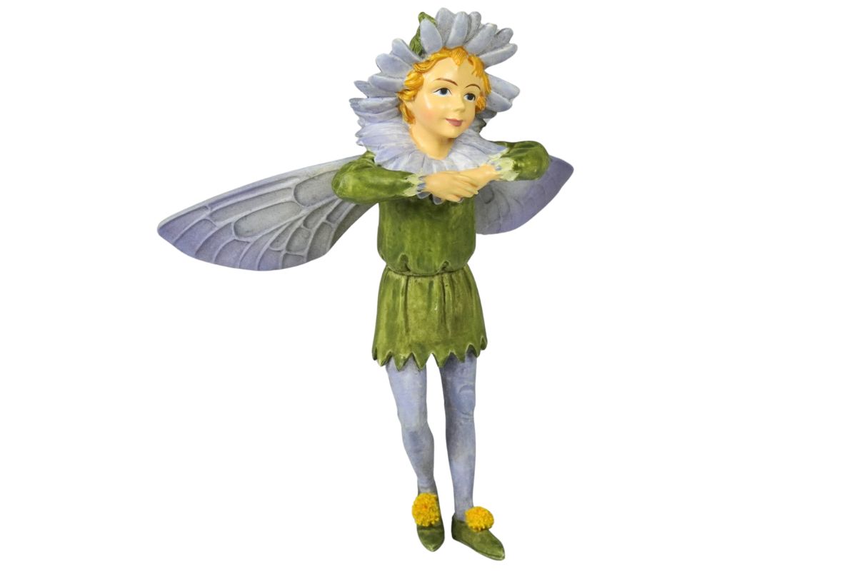 Flower Fairies Dekofigur Aster Michaelmas Daisy Fairy Deko Blumenkind Elfe Stab