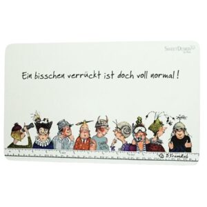 Frühstücksbrettchen SweetDesign by Nala "Ein bisschen verrückt ist doch voll normal!"